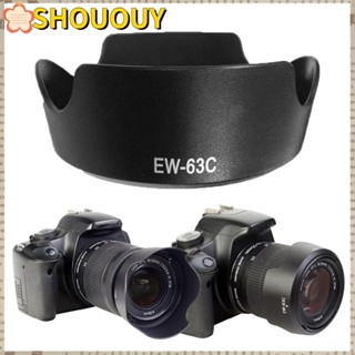 Shououy ฝาครอบเลนส์ฮู้ด EW-63C 58 มม. ABS กันแสงสะท้อน อุปกรณ์เสริมกล้อง แบบเปลี่ยน สําหรับ Canon EF-S 18-55 มม. f/3.5-5.6 IS STM