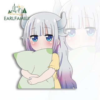 Earlfamily สติกเกอร์ ลายอนิเมะ Miss Kobayashis Dragon Maid RV JDM ขนาด 13 ซม. x 10.7 ซม. สําหรับตกแต่งรถยนต์ แล็ปท็อป