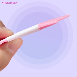 Purelove&gt; แผ่นแม่แบบซิลิโคน ลายฉลุ สําหรับเขียนคิ้ว และอายไลเนอร์