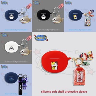 Case For Redmi Buds 4 Active / 4 Pro / 3 Pro / Buds 3 Lite Earphone Silicone Cover Cat Earbuds Soft Protective Headphone Headset Skin