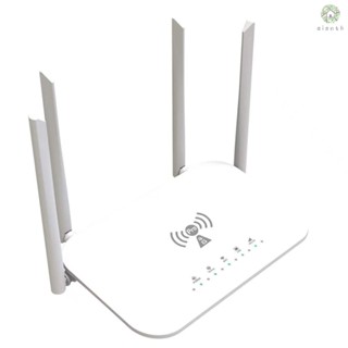 [DZ] เราเตอร์ WiFi 4G 300Mbps พร้อมเสาอากาศภายนอก 4 ช่อง ปลั๊ก US สําหรับบ้าน สํานักงาน โรงแรม