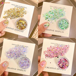 ตามมาตกแต่งเล็บ Nail Art Jewelry Net Red Sequin Burst Laser Gradient Glitter Powder Material Pack Mixed Nail Decoration veemm