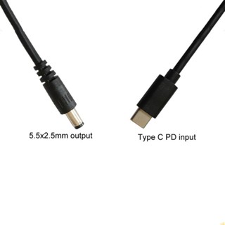 Yili สายเคเบิลแปลง Type-C USB-C PD เป็น 12V 5 5x2 5 มม. อเนกประสงค์ สําหรับเราเตอร์กล้องวงจรปิด