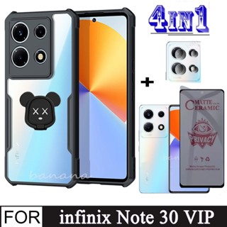 เคสโทรศัพท์มือถือเซรามิค ผิวด้าน กันรอยขีดข่วน กันแอบมอง สําหรับ Infinix HOT 30 Play 30i Note 30 VIP Pro 30i 12i 12 VIP G96 4G 5G 2022 2023 Spark10pro 4 In 1