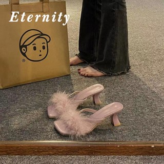 Eternity  รองเท้าส้นสูง ผู้หญิง รองเท้าส้นสูงผู้หญิง แฟชั่น  สตรีสวย สบาย High quality ทันสมัย สไตล์เกาหลี B24G0G6 36Z230909