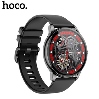 Hoco Y10 AMOLED นาฬิกาข้อมือสมาร์ทวอทช์ 1.3 นิ้ว 3ATM กันน้ํา พร้อมสายชาร์จ ไม่รองรับการโทร สําหรับสมาร์ทโฟนทุกรุ่น