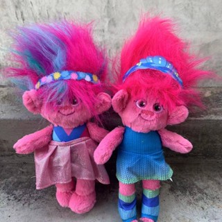 ตุ๊กตาการ์ตูน Trolls ขนป๊อปปี้ หลากสี ของเล่นสําหรับเด็ก เก็บสะสม ตกแต่งบ้าน