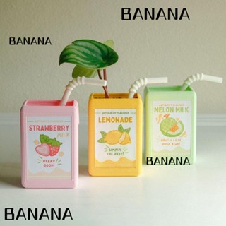 Banana1 กล่องเก็บน้ําผลไม้ กระถางดอกไม้ เรซิน ตกแต่งกระถางดอกไม้ ต้นไม้น่ารัก DIY ไฮโดรโปนิกส์ กล่องเก็บเดสก์ท็อป