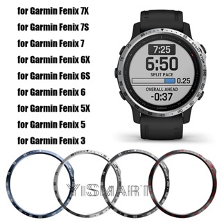 แหวนโลหะสเตนเลส สําหรับ Garmin Fenix 7 7X 7S 6S 6X 6 Fenix 5X 5 3