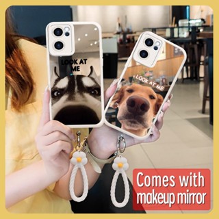 interest Mirror surface Phone Case For OPPO Reno7 5G China trend Heat dissipation Little Fresh luxurious flower youth