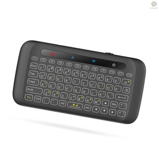 [DZ] คีย์บอร์ดไร้สาย 2.4GHz พร้อมแผงสัมผัส IR ขนาดใหญ่ สีสันสดใส สําหรับ Smart TV Android TV Box PC Laptop