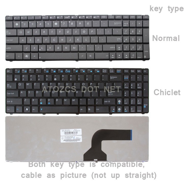 Asus A72 A72D A72DR A72DY A72F A72J A72JK A72JR แป้นพิมพ์แล็ปท็อป