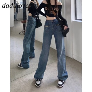 DaDulove💕 New American Ins High Street Retro Jeans Niche High Waist Wide Leg Pants Large Size Trousers