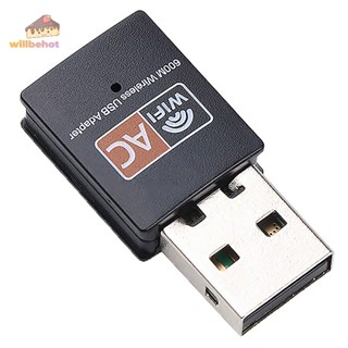 [WillbehotT] อะแดปเตอร์การ์ดเครือข่าย Wifi ไร้สาย 600Mbps Mini USB 802.11b/g/n RTL8188 สําหรับคอมพิวเตอร์ตั้งโต๊ะ PC [ใหม่]