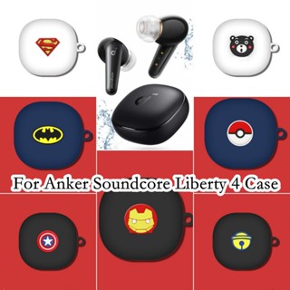 【ของแท้】เคสหูฟัง แบบนิ่ม ลายการ์ตูน สําหรับ Anker Soundcore Liberty 4 Anker Liberty 4