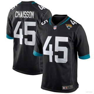 เสื้อกีฬาแขนสั้น ลายทีมชาติฟุตบอล NFL Jacksonville Jaguars Game Jersey KLavon Chaisson พลัสไซซ์