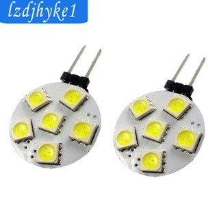 [Lzdjhyke1] หลอดไฟฮาโลเจนซีนอน 12V 50-6SMD 1W สําหรับรถยนต์ 10 ชิ้น