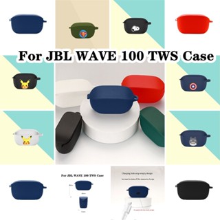 【Yoshida】เคสหูฟัง แบบนิ่ม สีพื้น สําหรับ JBL WAVE 100 TWS JBL WAVE 100