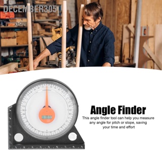 December305 มุม Finder ความแม่นยำสูงทนทานพลาสติกใส Scale ใช้งานง่าย Magnetic Angle Locator