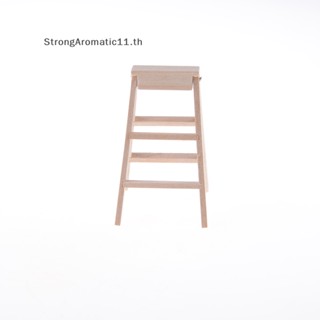 Strongaromatic บันไดเฟอร์นิเจอร์จิ๋ว 1:12 สําหรับตกแต่งบ้านตุ๊กตา