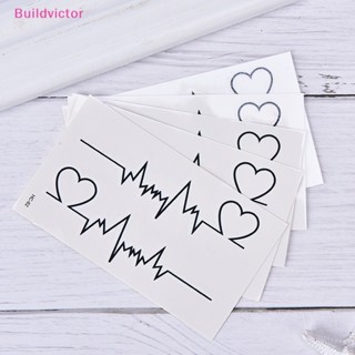 Buildvictor ผลิตภัณฑ์สักชั่วคราว ECG กันน้ํา แบบใช้แล้วทิ้ง