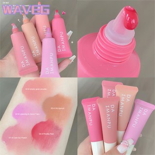 wave 【พร้อมสต็อก】 Daimanpu Liquid Blush 6 สีตัวเลือกอายแชโดว์กันน้ำ Velvet Mousse Liquid Blush ให้ความชุ่มชื้นติดทนนาน