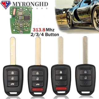 Myronghd อะไหล่กุญแจรีโมตรถยนต์ 3 ปุ่ม 313.8MHz 2 ปุ่ม ใช้งานง่าย ทนทาน สําหรับ 2013-2015