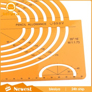 [Blesiya] ไม้บรรทัดแม่แบบ ฉายภาพวงรี เรขาคณิต ขนาดใหญ่ สําหรับวาดรูป