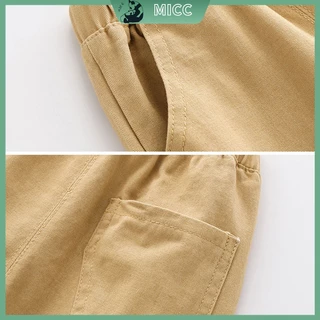 【Bangkok Delivery】กางเกงลำลองสำหรับเด็ก ผ้าฝ้าย เอวกลาง สวมใส่สบาย แฟชั่นฤดูใบไม้ผลิ สไตล์เกาหลี สําหรับเด็กผู้ชาย และเด็กผู้หญิง อายุ 1-9 ปี Uniqlo kids