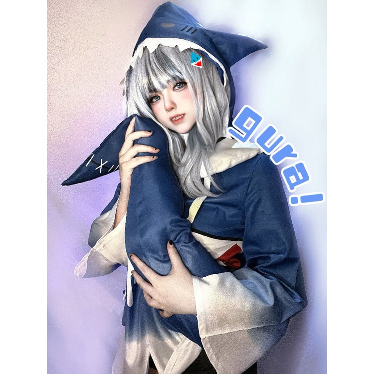 gawr gura cosplay gura cosplay gura costume hololive cosplay Shark gura cos