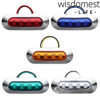 Wisdomest ไฟนําทาง Led DC 12V-24V สีแดง สีเขียว กันน้ํา สําหรับติดตกแต่งภายในเรือ