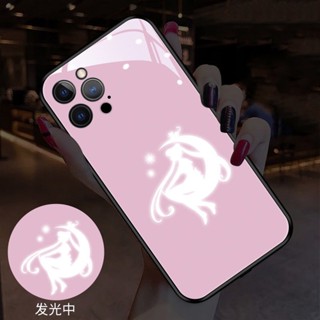 เคสโทรศัพท์มือถือกระจก ลายการ์ตูนเซเลอร์มูน มีไฟกระพริบ LED สําหรับ iPhone 14Promax 14Plus 13Promax 12ProMax 7plus 8plus XR XS X XSMAX 11ProMax 11pro