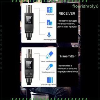 [flourishroly6] อุปกรณ์รับสัญญาณไมโครโฟน XLR สําหรับบันทึกเสียงสตูดิโอ