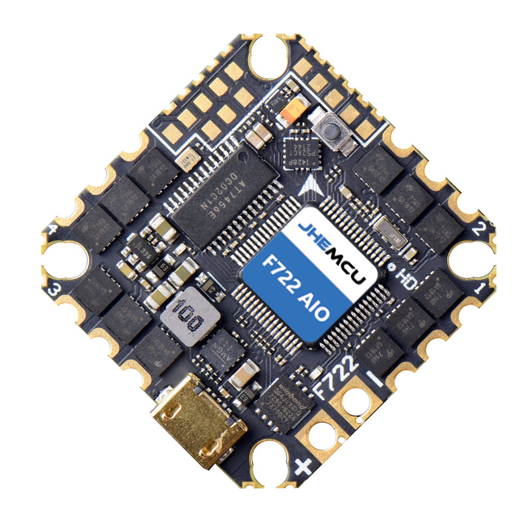 Jhemcu GHF722AIO-ICM 40A AIO เครื่องบินบังคับวิทยุ ESC Integrated 4in1 5V 2-6S สําหรับ Freestyle Cin