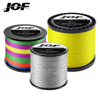 Jof สายเอ็นตกปลา PE แบบถัก 4 เส้น 100% PE 10-82LB 300 ม. 500 ม. 1000 ม.