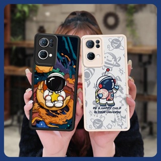 leather soft shell Phone Case For OPPO Reno7 Pro 5G Silica gel couple Anti-knock personality Phone lens protection simple cute