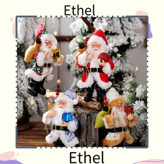 Ethel1 จี้เรซิ่น รูปปีคริสต์มาส สําหรับตกแต่งประตูบ้าน ในร่ม