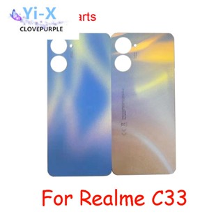 กรอบกลาง และกรอบด้านหน้า อะไหล่ซ่อมแซมแบตเตอรี่ สําหรับ Oppo Realme C33 RMX3624