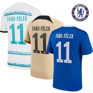 เสื้อกีฬาแขนสั้น ลายทีมชาติฟุตบอล UEFA Chelsea Jersey Home Away Felix พลัสไซซ์ 2022-2023