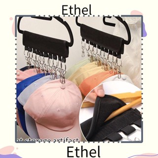 Ethel 1 คลิป ชั้นวางหมวก ที่เก็บ แบบพกพา พับได้ หมวก สเตนเลส คลิป