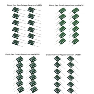 New Arrival~Polyester Capacitors 2A473J 2A683J 50mm Electric Bass Guitar 100V 12PCS 2A223J