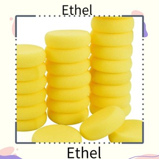 Ethel1 ฟองน้ําเซรามิค ทรงกลม 2.8 นิ้ว สีเหลือง สําหรับวาดภาพระบายสีน้ํา 25 ชิ้น