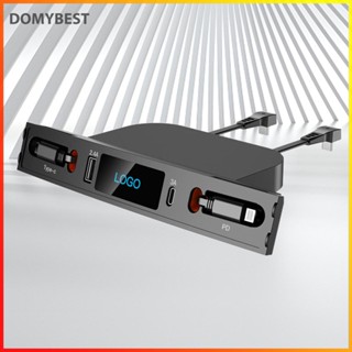 ❤ Domybest ฮับขยาย Type-C PD 27W USB สําหรับ Tesla Model 3/Y