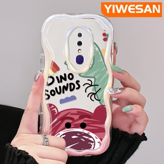 เคสโทรศัพท์มือถือแบบนิ่ม ใส กันกระแทก ลายการ์ตูนไดโนเสาร์ และหมี สีมาการอง สีสันสดใส สําหรับ OPPO F11 Pro A9X A9 2019