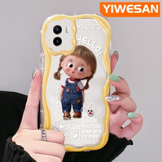 เคสโทรศัพท์มือถือแบบนิ่ม ใส กันกระแทก ลายการ์ตูนเด็กผู้หญิงซน น่ารัก สีสันสดใส สําหรับ VIVO Y15s Y15a Y01 Y02s