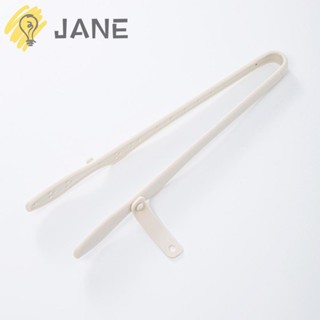 Jane ที่คีบอาหารซิลิโคน ขนาดเล็ก สีขาว สําหรับคีบอาหาร บาร์บีคิว สลัด สเต็ก