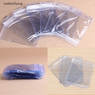 Nf กระเป๋าใส่เหรียญ พลาสติก PVC ใส 100 ชิ้น