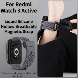 สายนาฬิกาข้อมือซิลิโคน ระบายอากาศ พับได้ ปรับได้ สําหรับ Redmi Watch 3 Active Redmi Watch3 Active