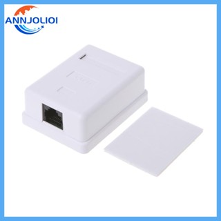 Ann กล่องเมาท์ขาตั้ง พอร์ตเดี่ยว Cat5e RJ45 HM-HB01