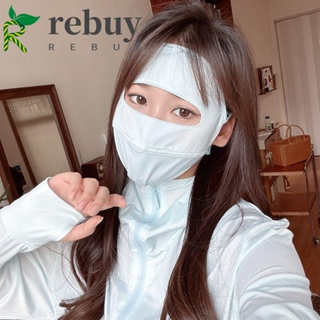 Rebuy หน้ากาก ผ้าเรยอน กันแดด ระบายอากาศ ป้องกันรังสียูวี เหมาะกับฤดูร้อน สําหรับผู้หญิง เดินป่า